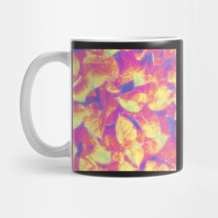 Pink and Golden Leaves Design Mug